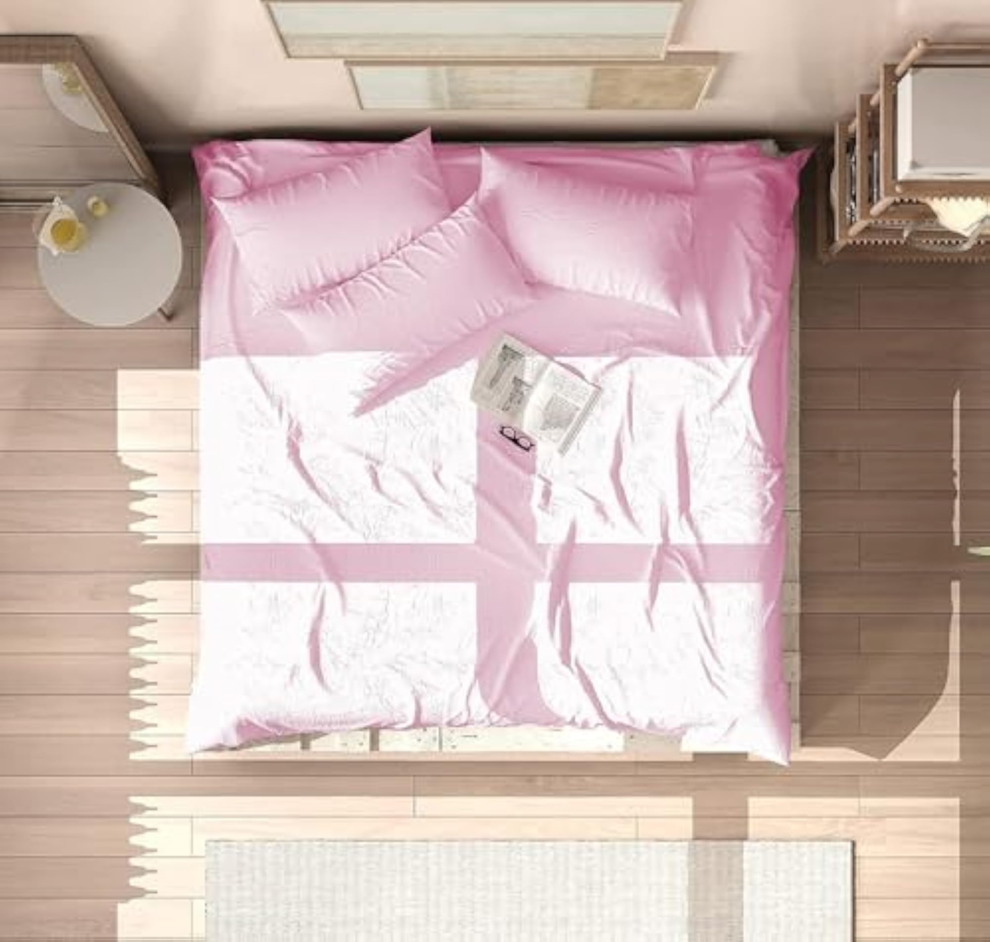 500TC Premium Egyptian Cotton Bedsheet Set with 2 Pillow Covers