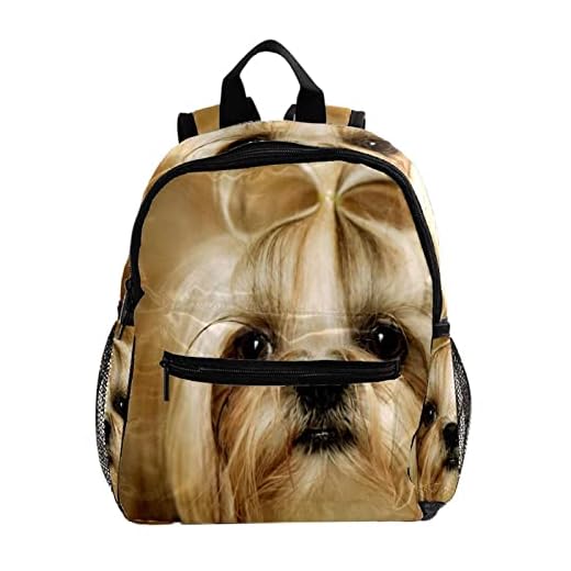 Shih Tzu valp hund lätt skolryggsäck småbarn ryggsäck liten resa axelväska för pojkar flickor barn