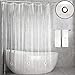 Clear Shower Curtain Liner,Feagar Mold&Mildew Resistant Waterproof Anti-bacterial 72x72 Inch Eco-Friendly, PVC Free, Non Toxic,Odorless Bathroom Curtain for Bathtub or Shower Stall (Clear Transparent)
