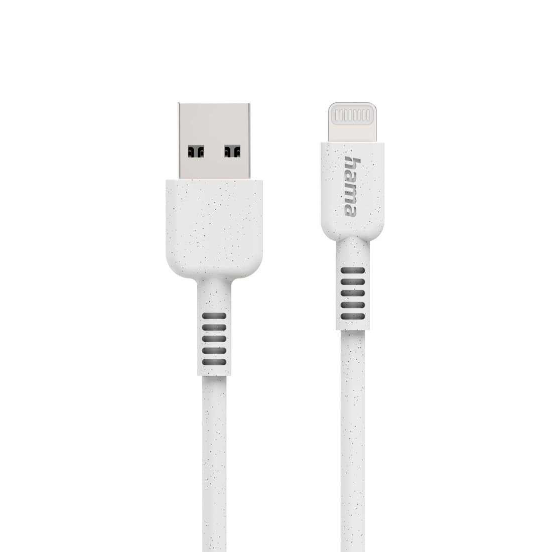 Cable Lightning Hama de 1m blanco contra enredos de carga 2