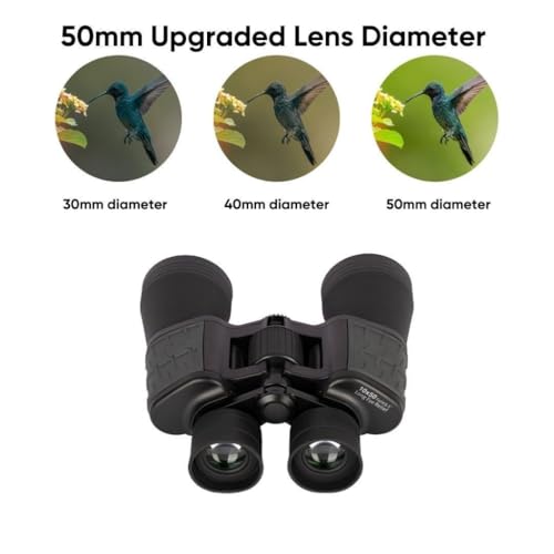 Image of 10x50 High Power Binoculars with Clear Vision | Wide Objective Lens | Waterproof Durable Body | Suitable for Bird Watching Wildlife Observation Sports Events Travel Hiking Camping and Outdoor Viewing