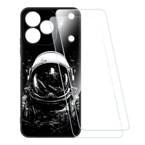 ESACMOT �v�����g�P�[�X + 2�������K���X�t�B���� OPPO Realme Note 80 4G �Ƃ̌݊�������, �Ռ��z���\�t�g�J�o�[ HD�N���A (�F����s�m)