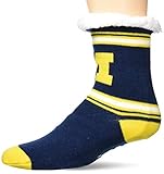 FOCO NCAA Unisex Stripe Logo Tall FOOTY Slipperstripe Logo Tall FOOTY Slipper, Team Color, One Size