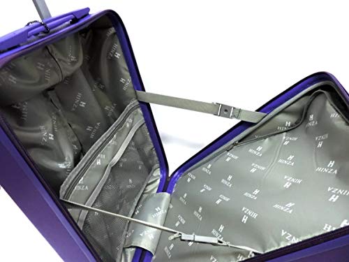 Mala De Bordo Rodinhas P Hinza Viagem Abs 360° Neutra (Lilas)
