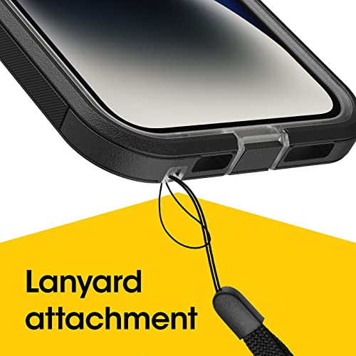 OtterBox iPhone 14 Plus Defender Series XT Case - Black Crystal, screenless, Rugged, Snaps to MagSafe, Lanyard Attachment by OtterBox - Image 7