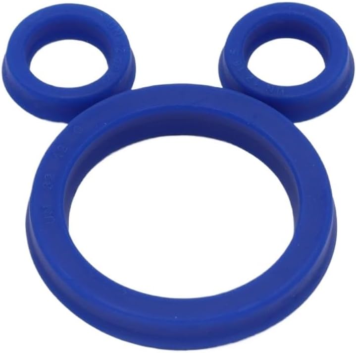 Lock washers 14pcs Blue UN Shaft Piston Rod U/Y Gasket Hydraulic Oil Seals, 30x36x8mm 30x37x6mm 30x38x5mm Rotating PU Oil Seals(30x37x6mm)
