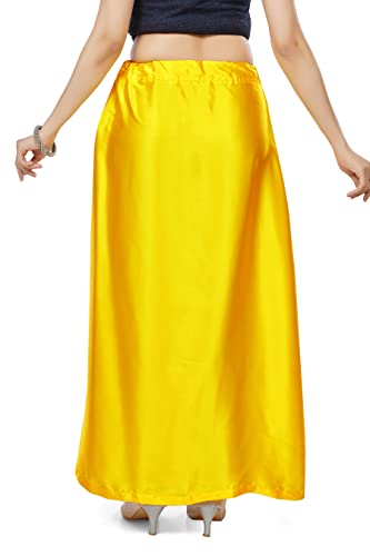 Image of Madhu Fashion Women's Satin Saree Petticoat Saree Underskirt