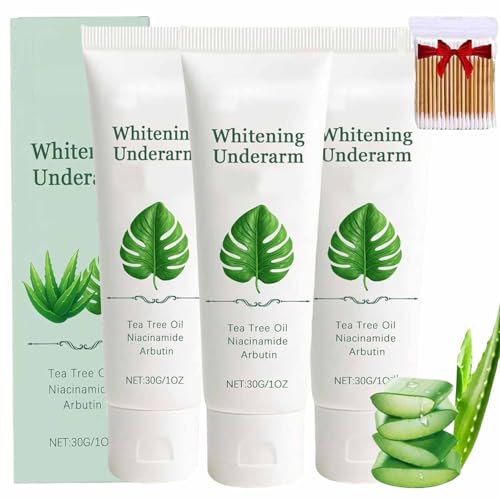 3 piezas Crema Desodorante Blanqueadora Para Axilas,Extractos De Plantas Naturales Creaam Hidratantes,Crema Hidratante Suave,Para Axilas Oscuras, Codos Y Rodillas