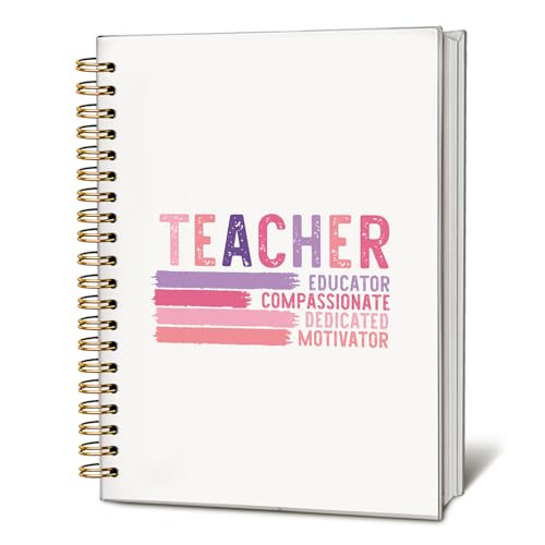 Cahier à spirales pour enseignant grand format bloc-notes et carnet de notes