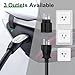 MEGEAR 16 Amps Level 1-2 Tesla Charger, NEMA 6-20 Plug with NEMA 5-15 Adapter, Portable Electric Car Charger Compatible with Tesla Models X/Y/3/S and Cybertruck
