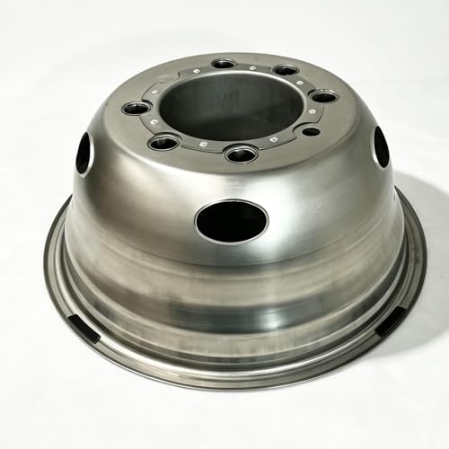 Image of 4pcs 19.5 inch Front Rear Polished Stainless Steel Dually Wheel Simulators,8 Lug 5 Hand Hole Bolt On Hub Caps,Skins Liners Wheel Covers w /Installation Tools for 1999-2004 Ford F450 F550 Super Duty C19F8