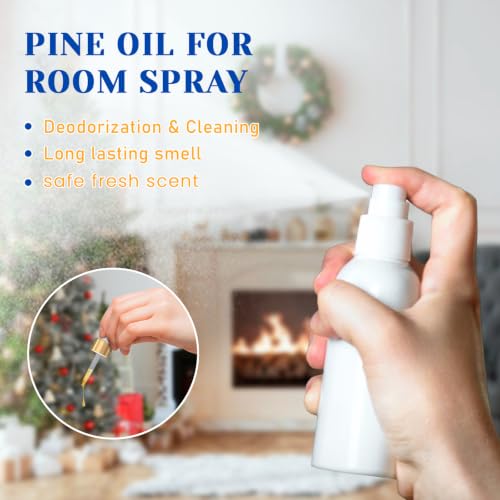 Image of HIQILI Pine Needle Essential Oil, Strong Fresh Woody Fragrance for Better Breath Used with Aromatherapy Diffuser, Soap Candle Making Scent, DIY Perfume, Beard Shave and Cleaning Spray - 30ml