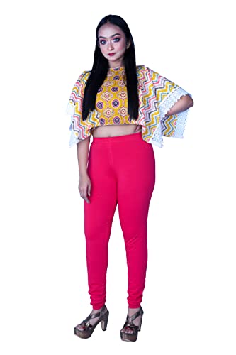 Image of Ladies Cotton Legging | Buttery Soft Stretchy Fit | Churidar Length | Leggings for Women and Girls | Small - 3XL Plus