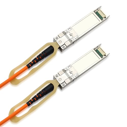 Image of 10Gtek 25G SFP28 AOC Cable - 25GBASE Active Optical SFP Cable for Cisco SFP-25G-AOC10M, Ubiquiti UniFi, Mikrotik, Netgear, Broadcom, Supermicro, Edgecore, Chelsio, D-Link, Quanta etc, 10-Meter