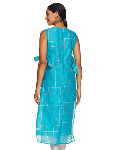 Image of Amazon Brand - Myx Women's Regular Fit Kurta in Poly Chanderi