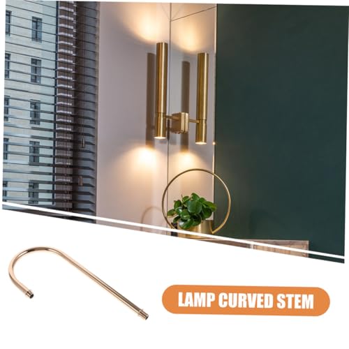 Image of 2pcs Lamp Tube Threaded Curved Lamp Rod For Table Lamp Accessory Pendant DIY Lights Pipe Lamp Replacement Parts For Wall Lamp Arm Rod Lighting Fixture Downrods And Stems