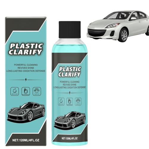 Detergente e balsamo in plastica per interni auto, chiarifica la plastica per auto, cera spray senz'acqua, ripristina plastica auto nera, ripristina finiture auto, rimozione graffi cruscotto