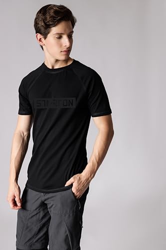 Image of Trendy Men's Round Neck T-Shirt Pure Pre Combed Cotton Bio-Washed 3D Print (STM-003)