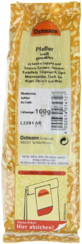 Ostmann Gewürze - Pfeffer weiß gemahlen | 100 g im Vorteilsbeutel (Packung mit 2)
