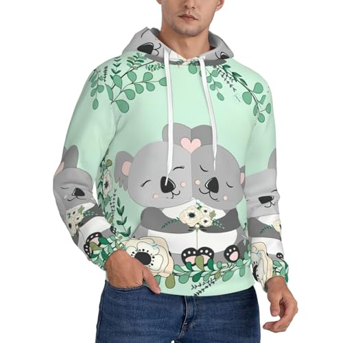Sweat à capuche koala pour homme EdWal en polyester avec poche