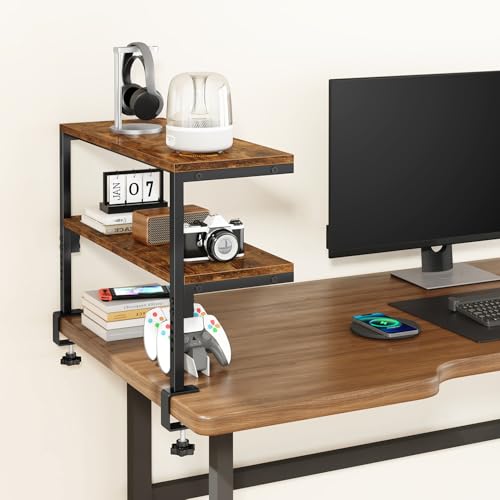 Étagère de bureau réglable 2 niveaux TMZ010H IBUYKE