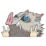 inosuke Rock on Vinyl Decal Sticker JDM Japanese Kawaii Anime Bumper Window Laptop UV & Water Resistance Peeker Chibi v3347