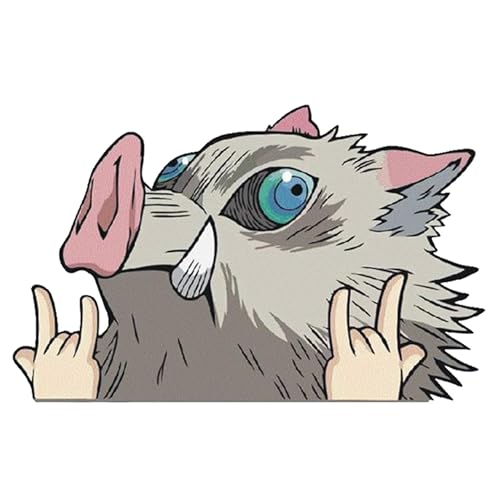 inosuke Rock on Vinyl Decal Sticker JDM Japanese Kawaii Anime Bumper Window Laptop UV & Water Resistance Peeker Chibi v3347