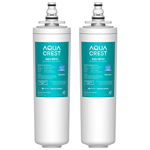 AQUACREST 9601 Water Filter, Replacement for Moen 9601 ChoiceFlo 9600, 9602, 9500, 9501, 9502, Fits F87400, F7400, F87200, 77200, CAF87254, S5500 Series of Moen Faucets (Pack of 2)