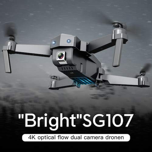 HaiMa Sg107 Biembo Quadcopter Quadcopter Quadcopter Per Elicotteri Wi-Fi Fpv Rc Pieghevole Con Posizionamento Del Flusso Ottico Della Telecamera Hd - Doppia Fotocamera 1080P Con Box China