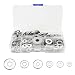 280 unids de acero inoxidable Lavadoras planas Kit surtido Lavadoras de metal plano con caja de almacenamiento M4 M6 M8 Lavadora de tornillo de metal redondo