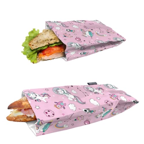 NERTHUS FIH 1454 Porta sandwich unicornios + Porta bocadillos unicornios