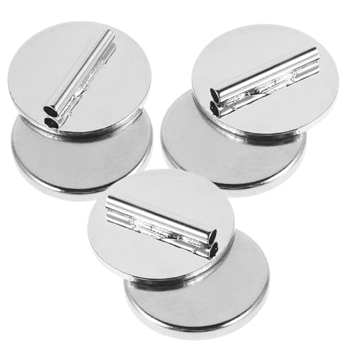 Evita perforar la ropa con este convertidor magnético redondo plata para broches 2