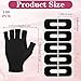 Sibba 100 Pcs Nail Polish Protector for Fingers, Nail Tape for Painting Nails with Anti UV Gloves, U Shape Peel Off Finger Guards Barrier Stickers Peel Off for Nails Stamp Art, Black