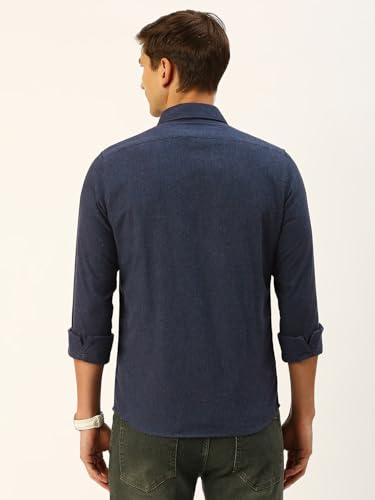 Image of Thomas Scott Men Classic Slim Fit Cotton Casual Full Sleeves Shirt