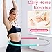 Silipull 4 Pack 3 lb Weighted Soft Spring Fitness Hoop for Adults, Plus Size Quiet Weighted Fitness Hoop Heavy-Duty Foldable Portable Exercise Ring for Training Fat Burning Cardio Pilates Travel