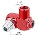 Hromee 1/4 Inch NPT 360 Degree Swivel Air Hose Connector, 1/4” Industrial Air Fittings and Pneumatic Tool Adapter 2 Pack