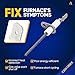 Canamax Premium 025-37499-000 Gas Furnace Flame Sensor - Compatible with York Luxaire Coleman Gas Furnace - Replaces S1-025-37499-000 025-37499-000 ACS90453BXA ACS90703BXA P1257001F P1257002F