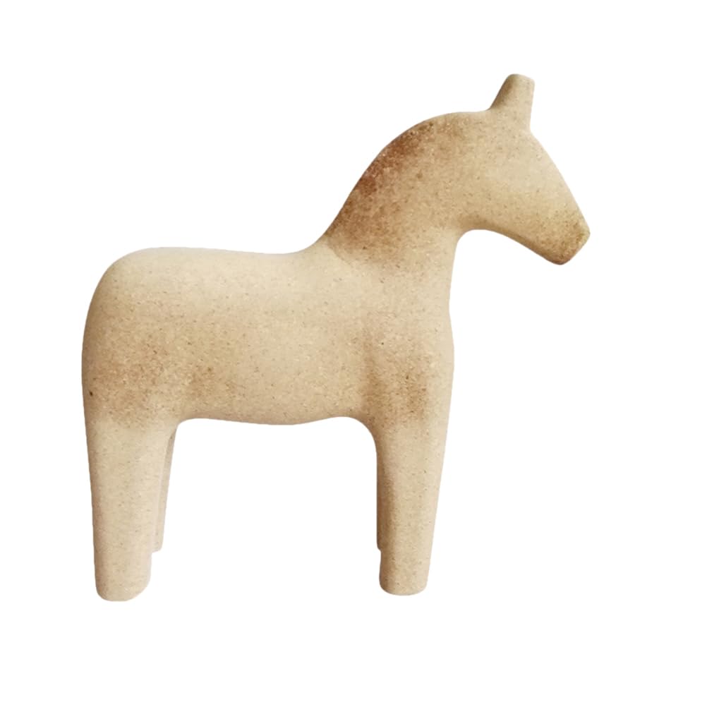Amazon.com: Healifty Unfinished Wooden Horse Swedish Dalecarlian