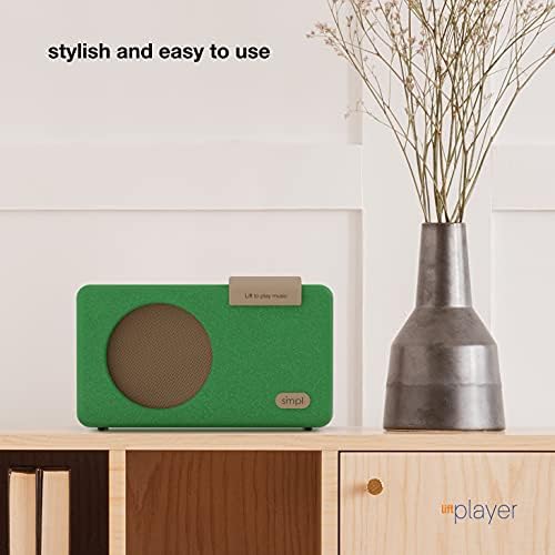 SMPL One-Touch Music Player, Audiobooks + MP3, Quality-Sound, Durable Wooden Encloser with Retro Look, 4GB USB with 40 Nostalgic Hits Included, Live Technical Support (Green, Music Player) 7 41C2v8RBS3L. AC