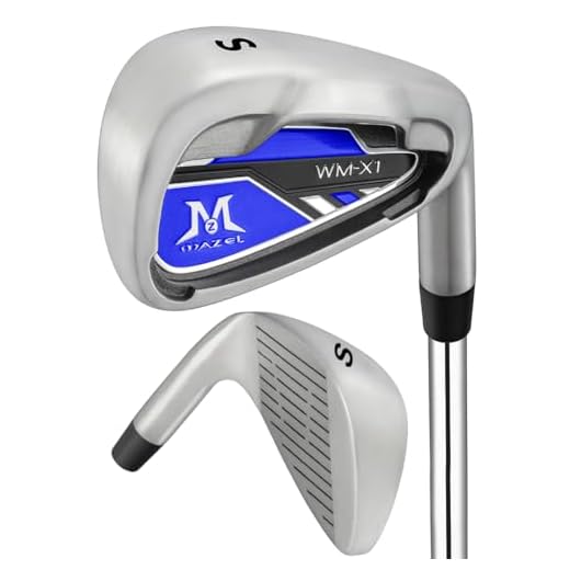 MAZEL Golf Iron for Men 1,2,3,4,5,6,7,8,9, P, S, Right Hand Single Golf Club Iron CNC Milled Face, Precise Direction Control (Silver-RH, Single Sand Wedge)