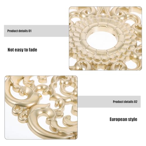 Medallón de techo para comedor elegante que transforma la iluminación de su salón clásico 4
