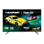 BLAUPUNKT Smart TV 43" Full HD LED, Tizen OS con Dolby Digital+, Wi-Fi Dual, Bluetooth 5.1, 2×HDMI, Negro, 43FCT6000S