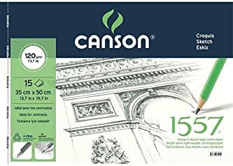 Canson 1557 Resim Ve Çizim Blok 120Gr 35X50 15Yp Spiralli Resim Defteri
