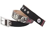 Ed Hardy EH3345 Womens Salute Canvas/Leather Belt