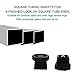 uxcell Leveling Feet 30 x 30mm Square Insert Furniture Adjustable Leveler 8 Sets