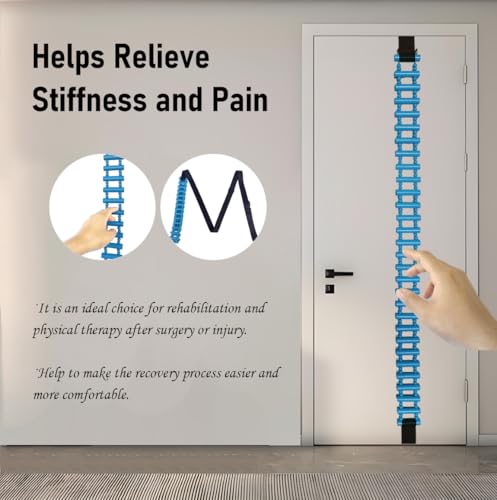 Shoulder Pain Relief Wooden Finger Ladder. Shoulders/Fingers/Joints Physical Therapy Ladder. Blue Hand Therapy Ladder for Rehabilitation. Physical Therapy Equipment For Chronic Muscle Pain - Thumbnail 5