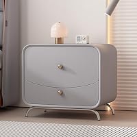 Amazon｜ホワイトキュートなベッドルーム木製ベッドサイドテーブル