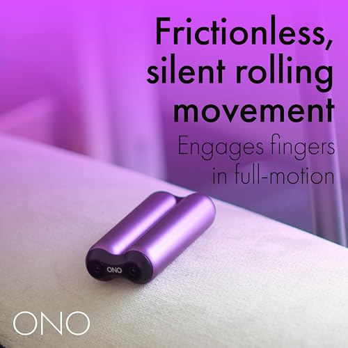 Image of ONO Roller - Handheld Fidget Toy for Adults | Help Relieve Stress, Anxiety, Tension | Promotes Focus, Clarity | Compact, Portable Design (Purple, Junior Size - Aluminum)