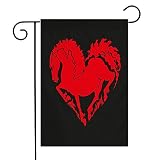Drapeau Mammifère, Ensemble, Coeur, Cheval, Salutation, Simple, Symbole, Conception, Signes, Symboles, Résumé, Beauté, Occidental, Couleur Décoratif Drapeaux Drapeaux
