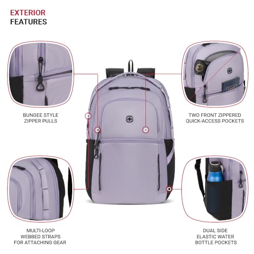 SwissGear Versa, Lavender Grey, 17.75-Inch3